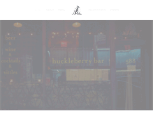 Tablet Screenshot of huckleberrybar.com